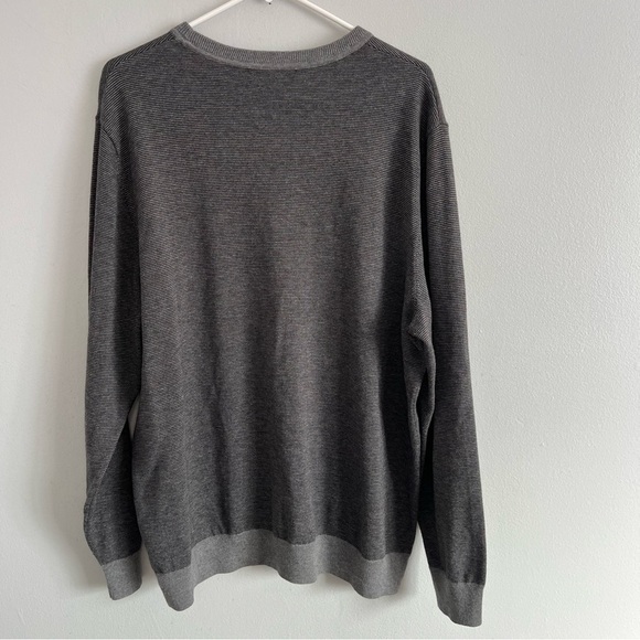 Vineyard Vines Men's Wool Cotton Blend Knit Crew Neck Sweater Sz XL Gray Basic - Picture 9 of 9